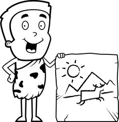 Cartoon Cave Painting