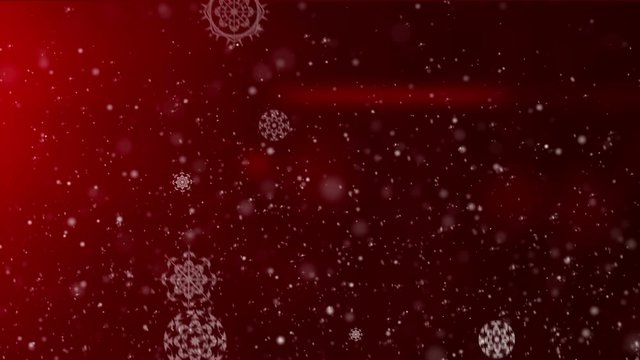 Animated background with falling snow