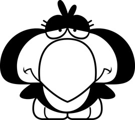 Cartoon Sad Penguin