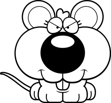 Cartoon Sly Baby Mouse
