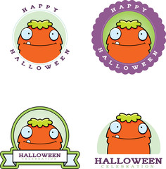 Cartoon Monster Halloween Graphic