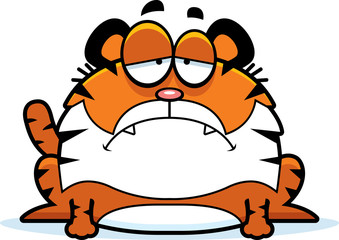 Sad Cartoon Tiger