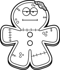 Bored Cartoon Gingerbread Zombie