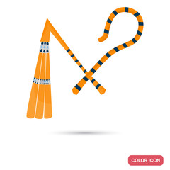 Signs of power of the pharaoh color flat icon for web and mobile design