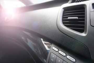 Obraz na płótnie Canvas Car dashboard. Blured image.
