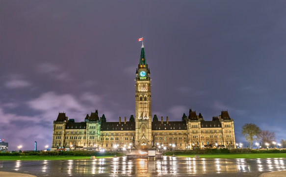 Canadian Parliament Building in Ottawa