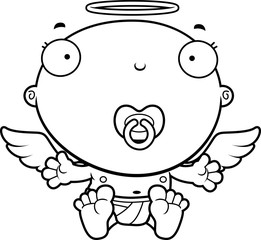 Cartoon Baby Angel Pacifier
