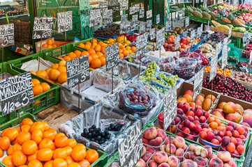 Fresh fruit at a market