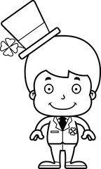 Cartoon Smiling Irish Boy