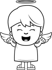 Child Angel Excited