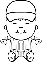 Baseball Player Sitting