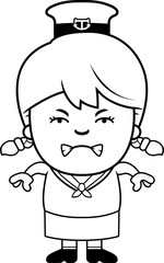 Angry Cartoon Sailor