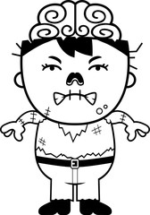 Angry Cartoon Zombie