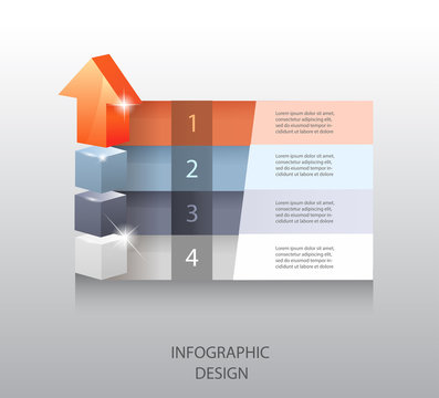 template for infographic or web design