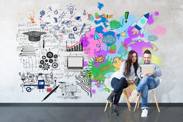 Left and right brain sides