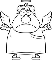 Cartoon Angel Angry