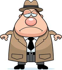 Sad Cartoon Detective