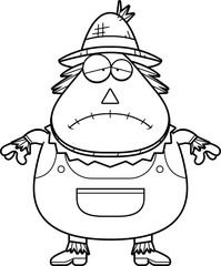 Sad Cartoon Scarecrow
