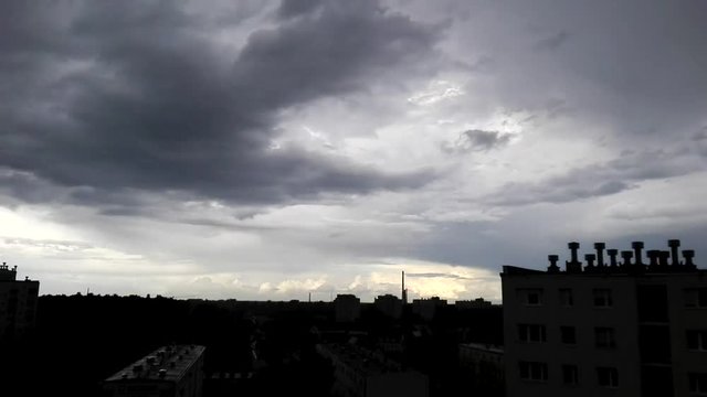 Stormy clouds timelapse