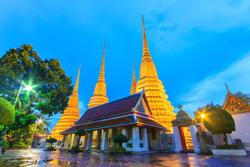 Fototapeta premium Wat Pho Temple or Wat Phra Chetuphon in Bangkok, Thailand.