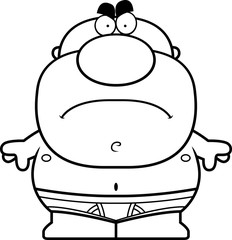 Angry Man in Underwear