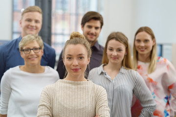 sympathisches team im büro