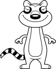 Sly Cartoon Lemur