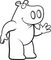 Hippo Waving