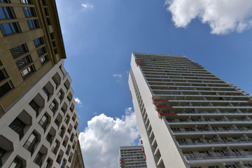 Fototapeta premium The facade of a modern building