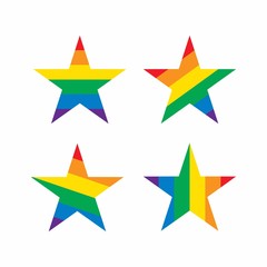 Rainbow stars shape