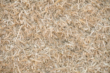 Bedding for the cattle. Natural straw background