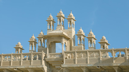 Jaisalmer, Rajasthan, India. Architectural detail on top of the palace