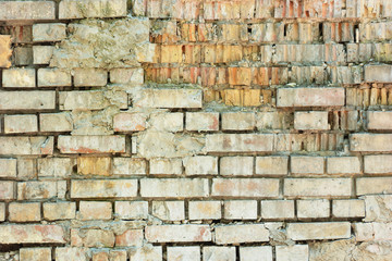 Old brick masonry