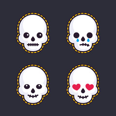 emoji with skulls