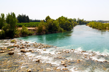 near the river and nature
