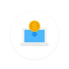 internet banking, payments icon