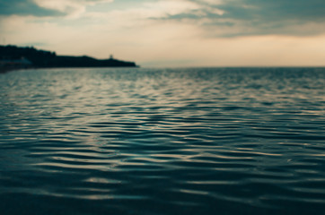 Obraz premium Blue sea water background