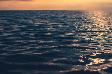 Blue sea water background