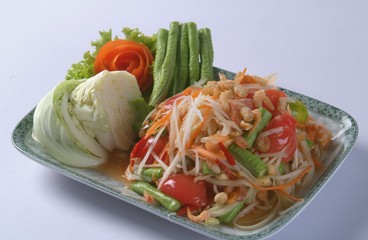 Thai Food - Sum Tam - Green Papaya Salad