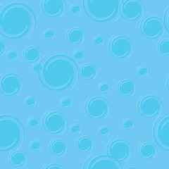 Fototapeta na wymiar Blue seamless pattern. Texture with transform twirl blue white circles