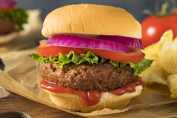 Healthy Vegan Vegetarian Meat Free Burger