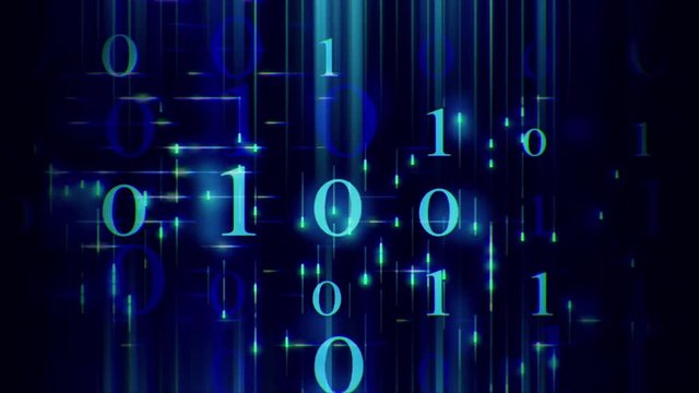 Video Background 1009: Scrolling text and grid abstraction (Loop).