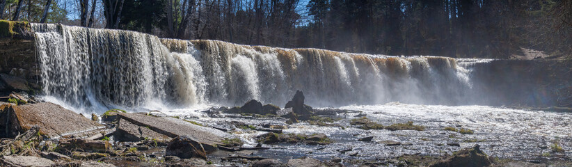 Waterfall on Keila river, Estonia.
