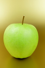 Apple pop art in gold