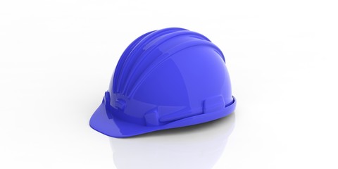 Fototapeta premium Construction helmet on white background. 3d illustration