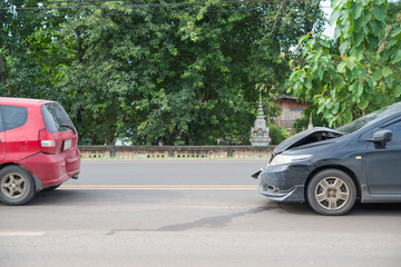 Cars crashed together,Was hit from behind