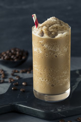 Sweet Frozen Iced Coffee Slushie
