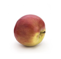 Apple fruit red top view isolated on a white background