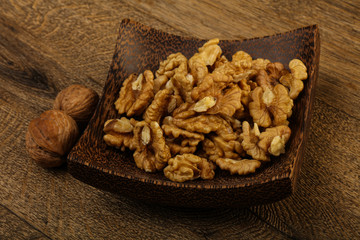 Opened walnuts
