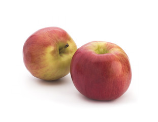 red apples isolated on the white background